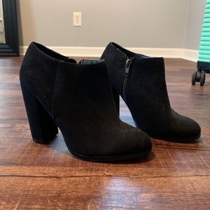 Black Suede Booties